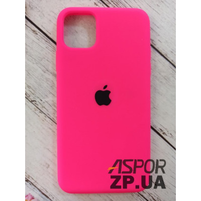 Накладка (з мікрофіброю) Silk Original Full Cover для iPhone 11 Pro Max- №39 яскраво- рожевий Накладка (з мікрофіброю) Silk Original Full Cover для iPhone 11 Pro Max- №39 яскраво- рожевий