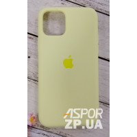 Накладка (з мікрофіброю) Silk Original Full Cover для iPhone 11 Pro- №53 жовтий