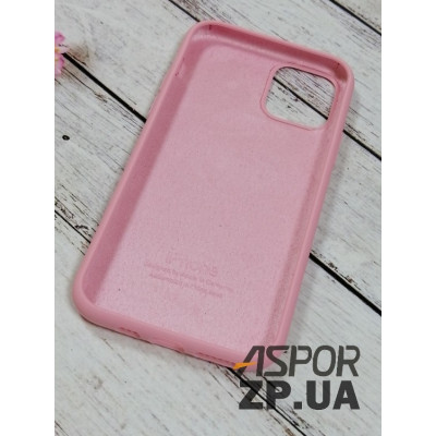 Накладка (з мікрофіброю) Silk Original Full Cover для iPhone 11 Pro- №6 рожевий