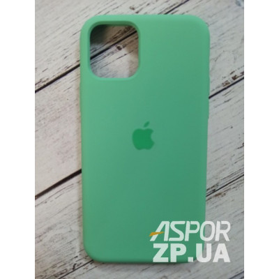 Накладка (з мікрофіброю) Silk Original Full Cover для iPhone 11 Pro- світло- зелений Накладка (з мікрофіброю) Silk Original Full Cover для iPhone 11 Pro- світло- зелений