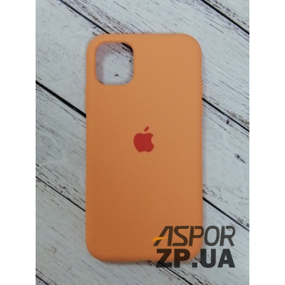 Накладка (з мікрофіброю) Silk Original Full Cover для iPhone 11- №48 помаранчевий Накладка (з мікрофіброю) Silk Original Full Cover для iPhone 11- №48 помаранчевий