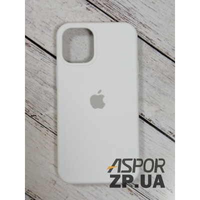 Накладка (з мікрофіброю) Silk Original Full Cover для iPhone 12 mini 5.4`- №9 білий Накладка (з мікрофіброю) Silk Original Full Cover для iPhone 12 mini 5.4`- №9 білий