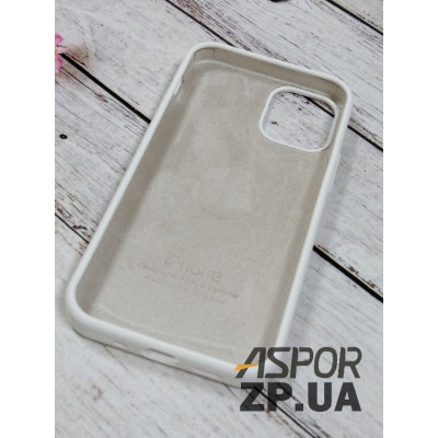 Накладка (з мікрофіброю) Silk Original Full Cover для iPhone 12 mini 5.4`- №9 білий