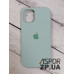 Накладка (з мікрофіброю) Silk Original Full Cover для iPhone 12 mini 5.4`- №17 блідо- бірюзовий