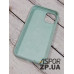 Накладка (з мікрофіброю) Silk Original Full Cover для iPhone 12 mini 5.4`- №17 блідо- бірюзовий