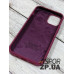 Накладка (з мікрофіброю) Silk Original Full Cover для iPhone 12 mini 5.4`- №59 бордовий