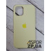 Накладка (з мікрофіброю) Silk Original Full Cover для iPhone 12 mini 5.4`- №53 жовтий