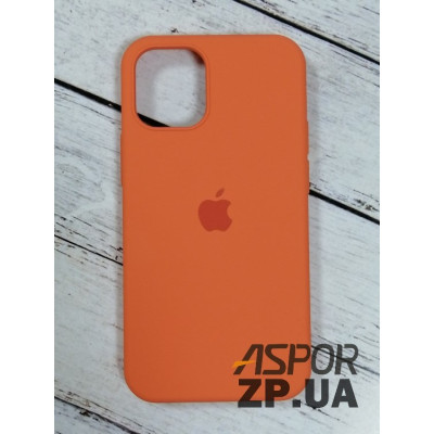 Накладка (з мікрофіброю) Silk Original Full Cover для iPhone 12 mini 5.4`- №2 кораловий Накладка (з мікрофіброю) Silk Original Full Cover для iPhone 12 mini 5.4`- №2 кораловий