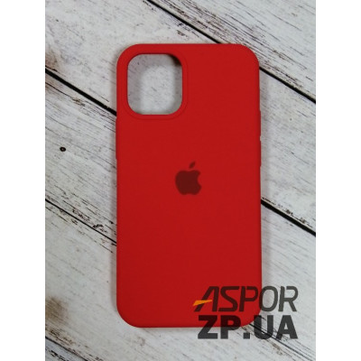 Накладка (з мікрофіброю) Silk Original Full Cover для iPhone 12 mini 5.4`- №14 червоний Накладка (з мікрофіброю) Silk Original Full Cover для iPhone 12 mini 5.4`- №14 червоний