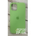 Накладка (з мікрофіброю) Silk Original Full Cover для iPhone 12 mini 5.4`- №1 м`ятно- зелений