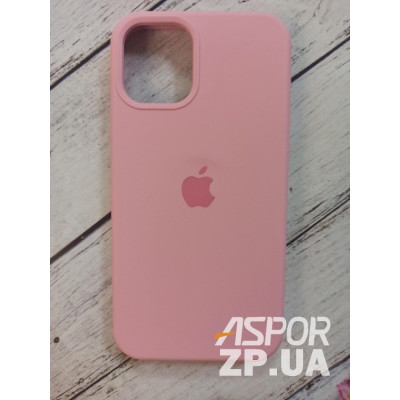 Накладка (з мікрофіброю) Silk Original Full Cover для iPhone 12 mini 5.4`- №6 рожевий Накладка (з мікрофіброю) Silk Original Full Cover для iPhone 12 mini 5.4`- №6 рожевий