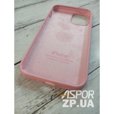 Накладка (з мікрофіброю) Silk Original Full Cover для iPhone 12 mini 5.4`- №6 рожевий