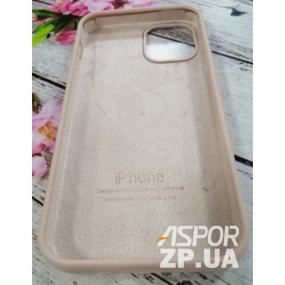 Накладка (з мікрофіброю) Silk Original Full Cover для iPhone 12 mini 5.4`- №19 рожевий пісок