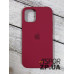 Накладка (з мікрофіброю) Silk Original Full Cover для iPhone 12 mini 5.4`- №35 світло- бордовий