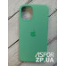 Накладка (з мікрофіброю) Silk Original Full Cover для iPhone 12 mini 5.4`- №51 світло- зелений