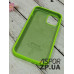 Накладка (з мікрофіброю) Silk Original Full Cover для iPhone 12 mini 5.4`- №40 світло- салатовий