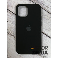 Накладка (з мікрофіброю) Silk Original Full Cover для iPhone 12 mini 5.4`- №18 чорний