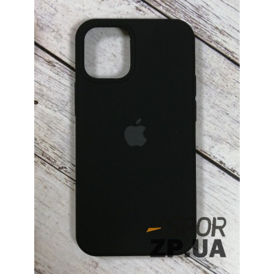 Накладка (з мікрофіброю) Silk Original Full Cover для iPhone 12 mini 5.4`- №18 чорний