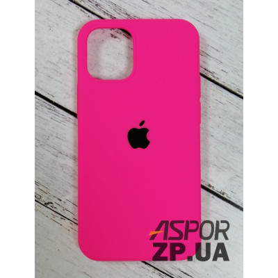 Накладка (з мікрофіброю) Silk Original Full Cover для iPhone 12 mini 5.4`- №39 яскраво- рожевий Накладка (з мікрофіброю) Silk Original Full Cover для iPhone 12 mini 5.4`- №39 яскраво- рожевий