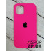 Накладка (з мікрофіброю) Silk Original Full Cover для iPhone 12 mini 5.4`- №39 яскраво- рожевий