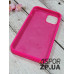 Накладка (з мікрофіброю) Silk Original Full Cover для iPhone 12 mini 5.4`- №39 яскраво- рожевий