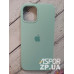 Накладка (з мікрофіброю) Silk Original Full Cover для iPhone 12 Pro Max 6.7`- №47 бірюзовий