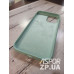 Накладка (з мікрофіброю) Silk Original Full Cover для iPhone 12 Pro Max 6.7`- №47 бірюзовий