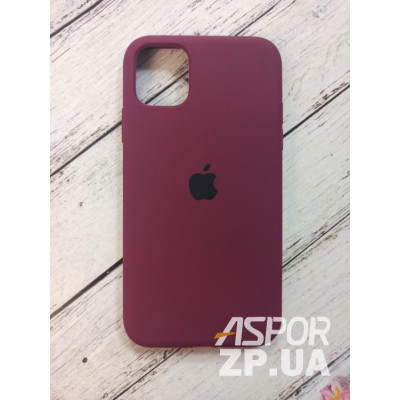 Накладка (з мікрофіброю) Silk Original Full Cover для iPhone 12 Pro Max 6.7`- №59 бордовий Накладка (з мікрофіброю) Silk Original Full Cover для iPhone 12 Pro Max 6.7`- №59 бордовий