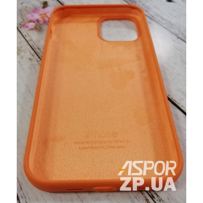 Накладка (з мікрофіброю) Silk Original Full Cover для iPhone 12 Pro Max 6.7`- №2 кораловий
