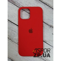 Накладка (з мікрофіброю) Silk Original Full Cover для iPhone 12 Pro Max 6.7`- червоний