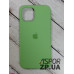 Накладка (з мікрофіброю) Silk Original Full Cover для iPhone 12 Pro Max 6.7`- №1 м`ятно- зелений