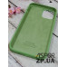 Накладка (з мікрофіброю) Silk Original Full Cover для iPhone 12 Pro Max 6.7`- №1 м`ятно- зелений
