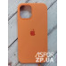Накладка (з мікрофіброю) Silk Original Full Cover для iPhone 12 Pro Max 6.7`- №48 помаранчевий
