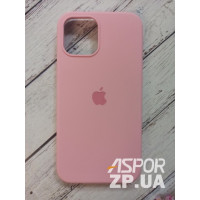 Накладка (з мікрофіброю) Silk Original Full Cover для iPhone 12 Pro Max 6.7`- рожевий