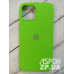 Накладка (з мікрофіброю) Silk Original Full Cover для iPhone 12 Pro Max 6.7`- салатовий
