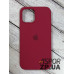 Накладка (з мікрофіброю) Silk Original Full Cover для iPhone 12 Pro Max 6.7`- №35 світло- бордовий