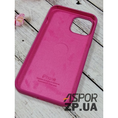 Накладка (з мікрофіброю) Silk Original Full Cover для iPhone 12 Pro Max 6.7`- №54 сливовий