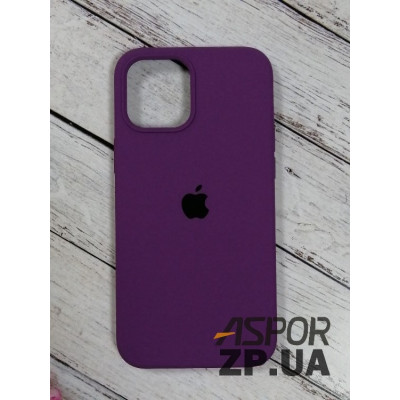 Накладка (з мікрофіброю) Silk Original Full Cover для iPhone 12 Pro Max 6.7`- темно- фіолетовий Накладка (з мікрофіброю) Silk Original Full Cover для iPhone 12 Pro Max 6.7`- темно- фіолетовий