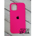Накладка (з мікрофіброю) Silk Original Full Cover для iPhone 12 Pro Max 6.7`- №39 яскраво- рожевий