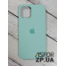 Накладка (з мікрофіброю) Silk Original Full Cover для iPhone 12/12 Pro 6.1`- №47 бірюзовий