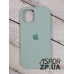 Накладка (з мікрофіброю) Silk Original Full Cover для iPhone 12/12 Pro 6.1`- №17 блідо- бірюзовий