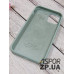 Накладка (з мікрофіброю) Silk Original Full Cover для iPhone 12/12 Pro 6.1`- №17 блідо- бірюзовий