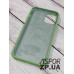 Накладка (з мікрофіброю) Silk Original Full Cover для iPhone 12/12 Pro 6.1`- №1 м`ятно- зелений