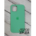 Накладка (з мікрофіброю) Silk Original Full Cover для iPhone 12/12 Pro 6.1`- №51 світло- зелений