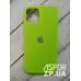 Накладка (з мікрофіброю) Silk Original Full Cover для iPhone 12/12 Pro 6.1`- №40 світло- салатовий
