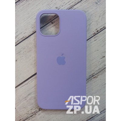 Накладка (з мікрофіброю) Silk Original Full Cover для iPhone 12/12 Pro 6.1`- бузковий Накладка (з мікрофіброю) Silk Original Full Cover для iPhone 12/12 Pro 6.1`- бузковий