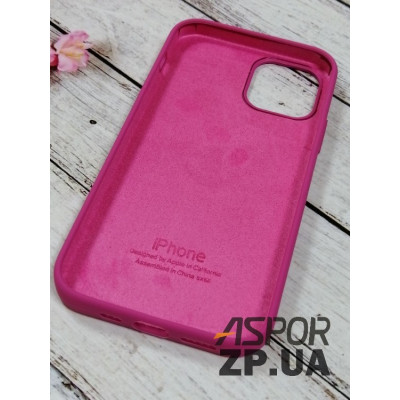 Накладка (з мікрофіброю) Silk Original Full Cover для iPhone 12/12 Pro 6.1`- №54 сливовий