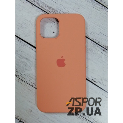 Накладка (з мікрофіброю) Silk Original Full Cover для iPhone 12/12 Pro 6.1`- №58 темно- оранжевий Накладка (з мікрофіброю) Silk Original Full Cover для iPhone 12/12 Pro 6.1`- №58 темно- оранжевий