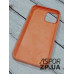 Накладка (з мікрофіброю) Silk Original Full Cover для iPhone 12/12 Pro 6.1`- №58 темно- оранжевий