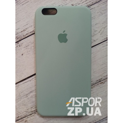 Накладка (з мікрофіброю) Silk Original Full Cover для iPhone 6 Plus/6S Plus- №17 блідо- бірюзовий Накладка (з мікрофіброю) Silk Original Full Cover для iPhone 6 Plus/6S Plus- №17 блідо- бірюзовий